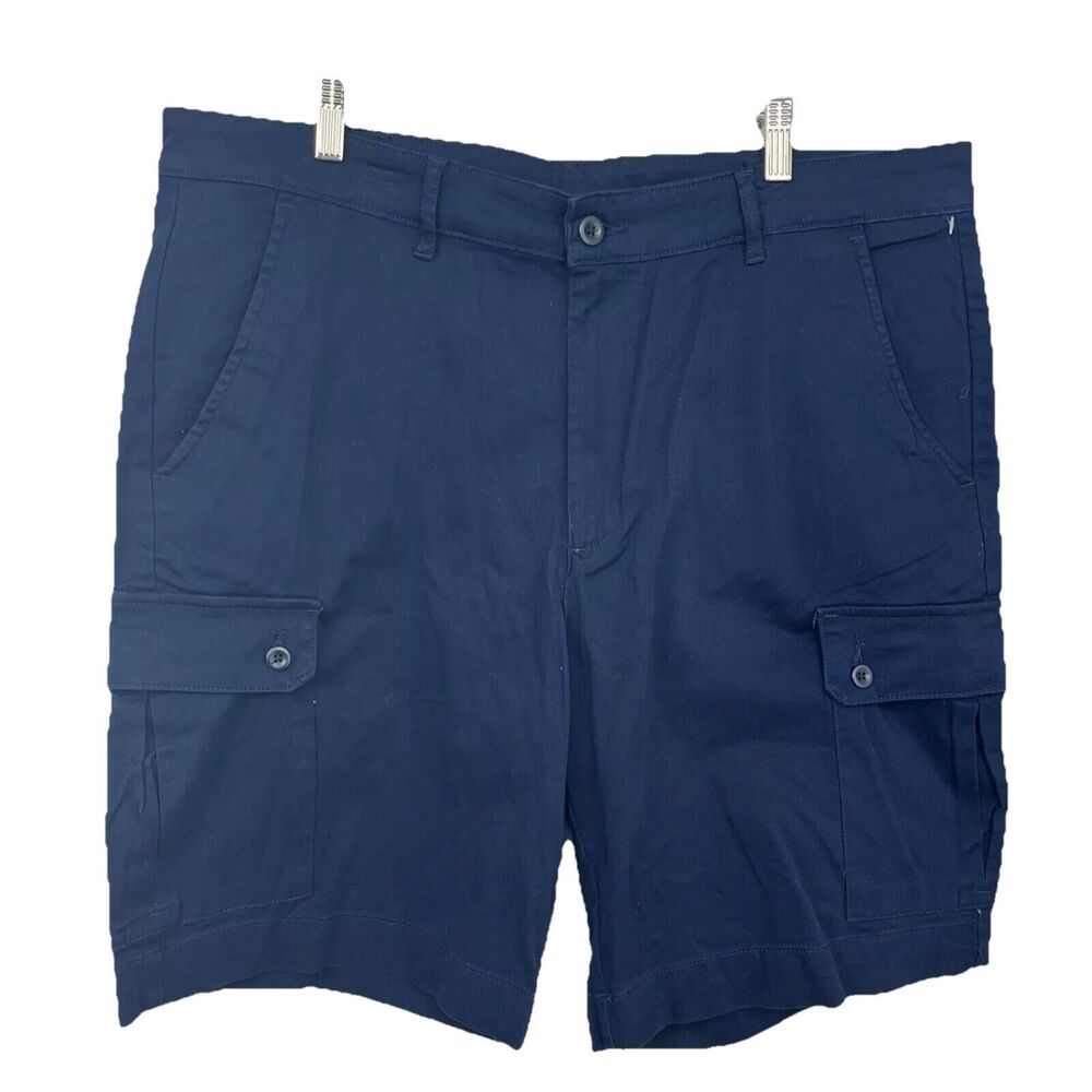 St.John's Bay Men's Size 40 Comfort Cargo Pockets Shorts Blue NWOT